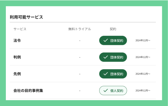 利用開始確認画面